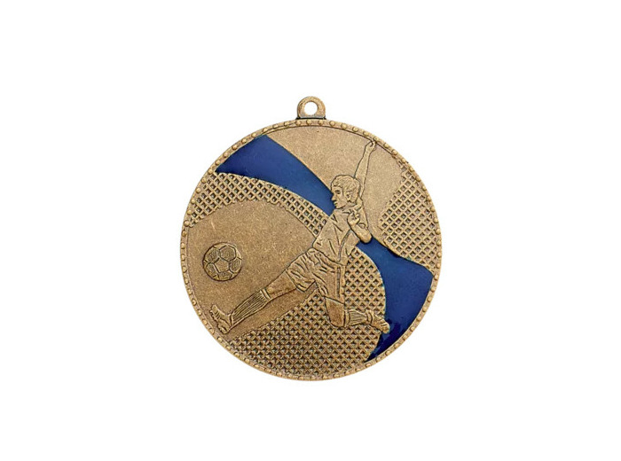 Medaille frappee fer foot 50mm
