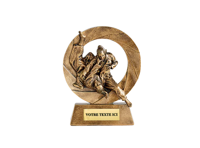 Trophee resine eco judo feminin h. 11 cm