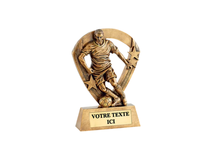 Trophee resine eco joueur foot h.11cm