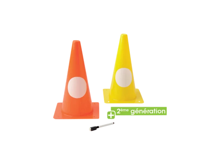 Lot de 5 cones 30 cm pour marquage