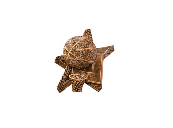 Applique resine etoile basket-ball