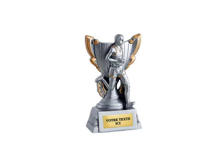 Trophee resine discip running h 11cm