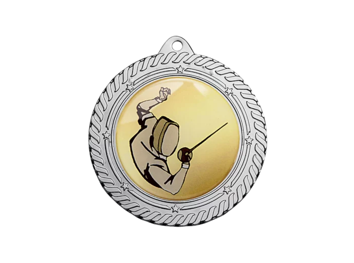 Medaille fer diam70mm argent