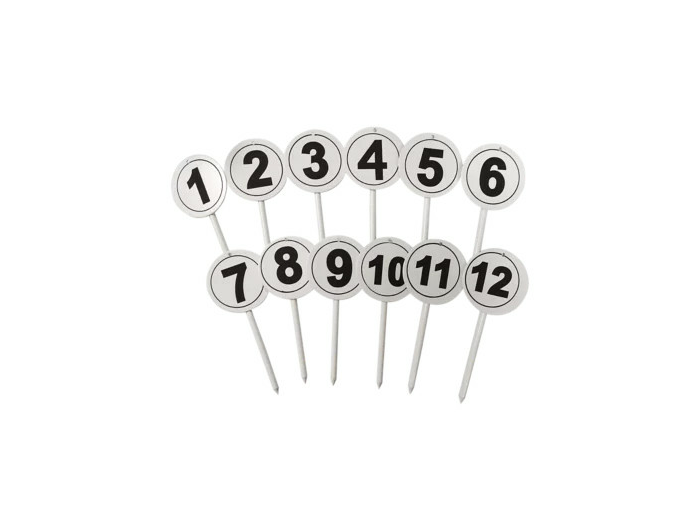 Lot de 12 fiches de marquage