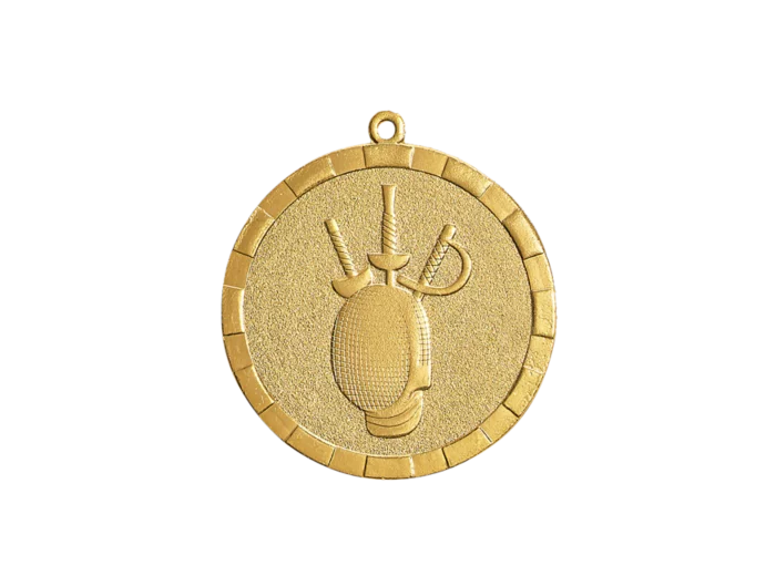 Medaille frappee fer escrime 50mm