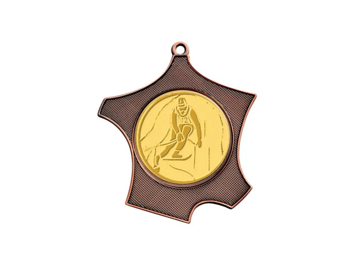 Medaille zamak carte de fr 80x87mm