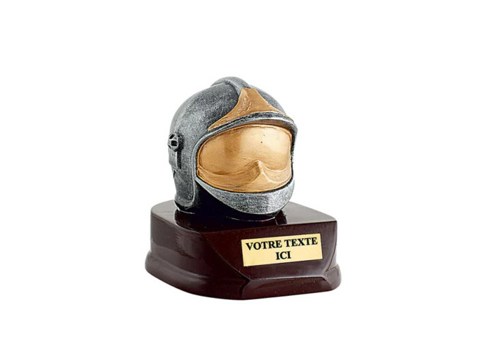 Resine casque pompier h. 10 cm