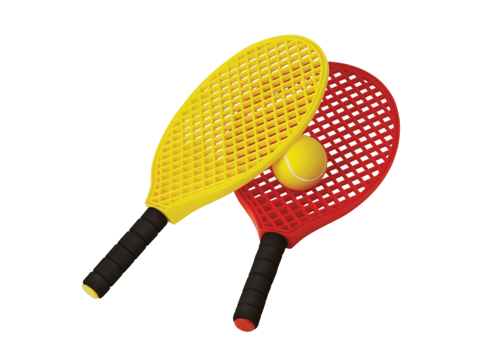 Lot de 2 raquettes + 1 balle mini tennis