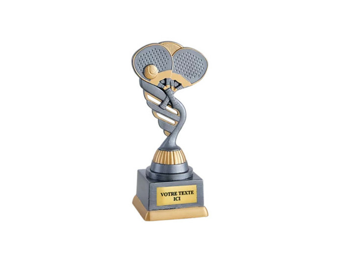 Trophee plastique padel h 18 cm