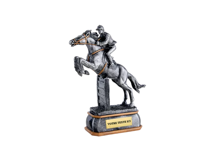 Trophee resine discip equitation h 23cm