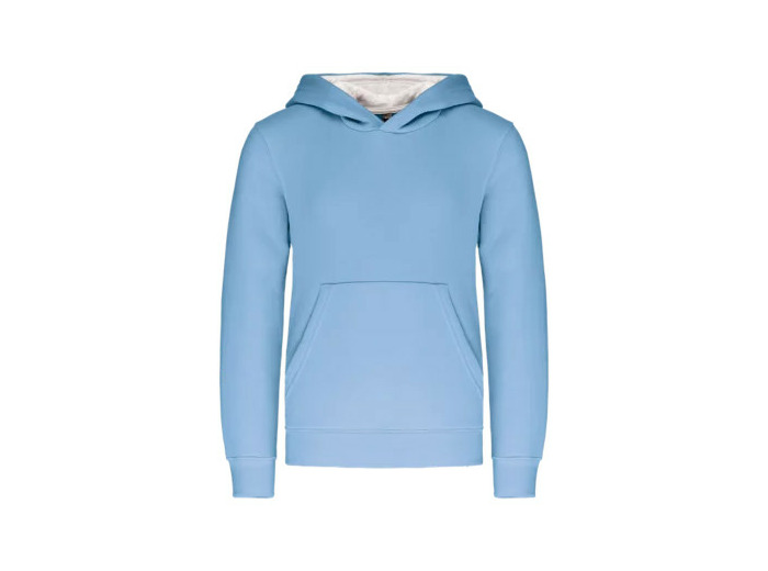 Sweatshirt capuche contrastée junior