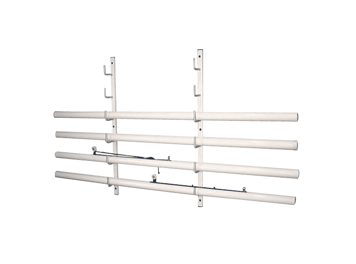Rateliers muraux pour poteaux pour 4 paires