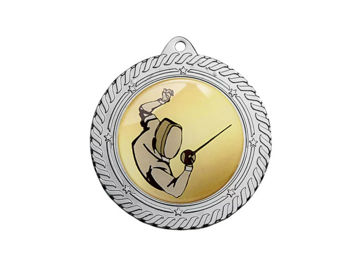 Medaille fer diam70mm argent