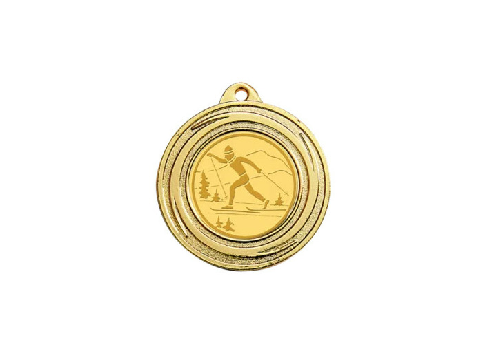 Medaille porte-centre fer or d 40 mm