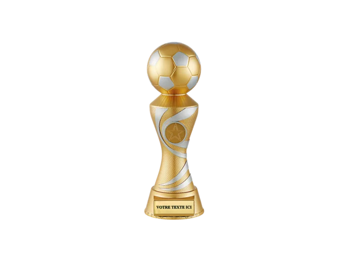 Trophee resine trophee ballon h.23 cm