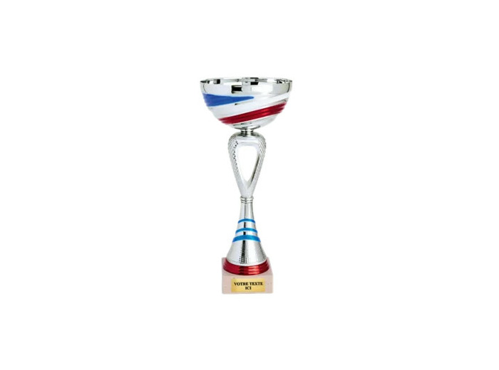 Coupe classique argent/bleu/blanc/r