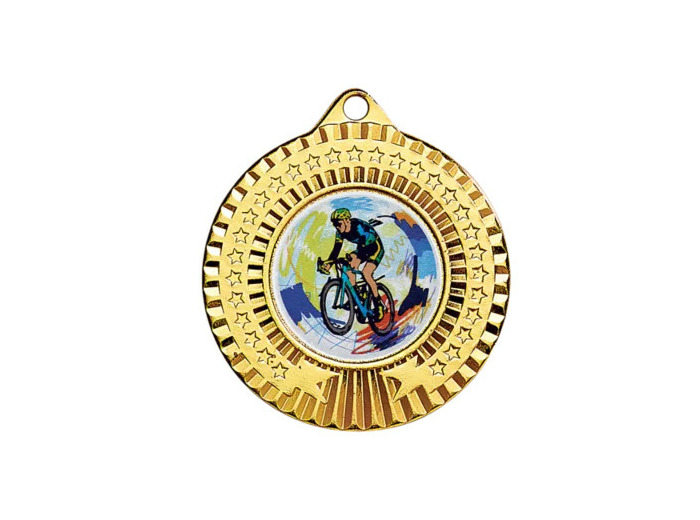 Medaille fer diam45mm or