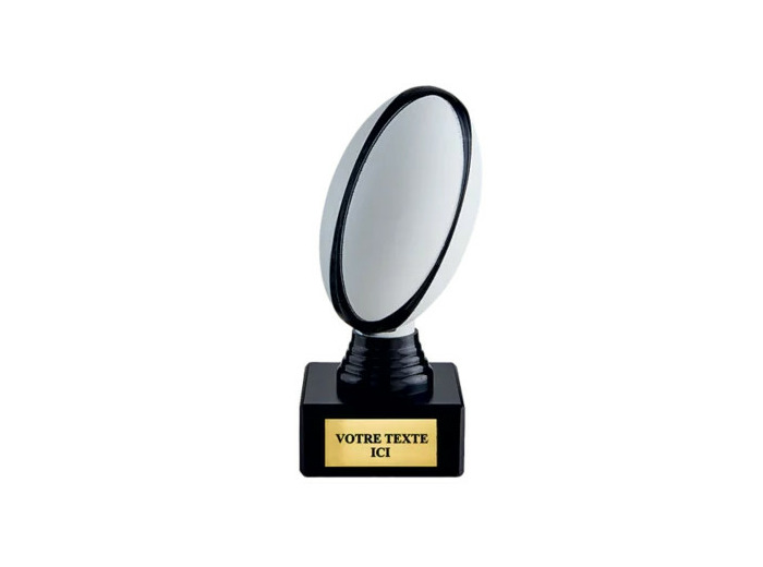 Trophee plastique rugby h 13 cm