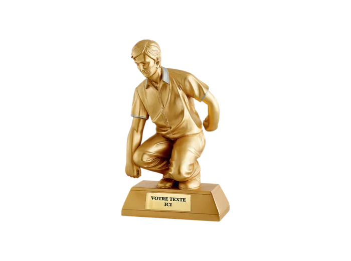 Trophee resine petanque h. 25cm