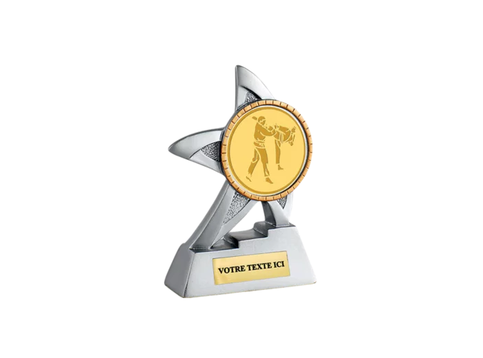 Trophee resine neutre diam 50 13 cm