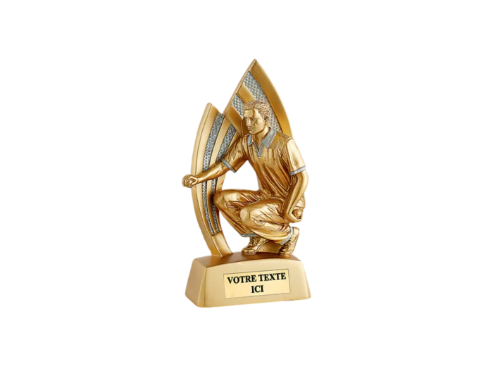 Trophee resine petanque homme h.15 cm