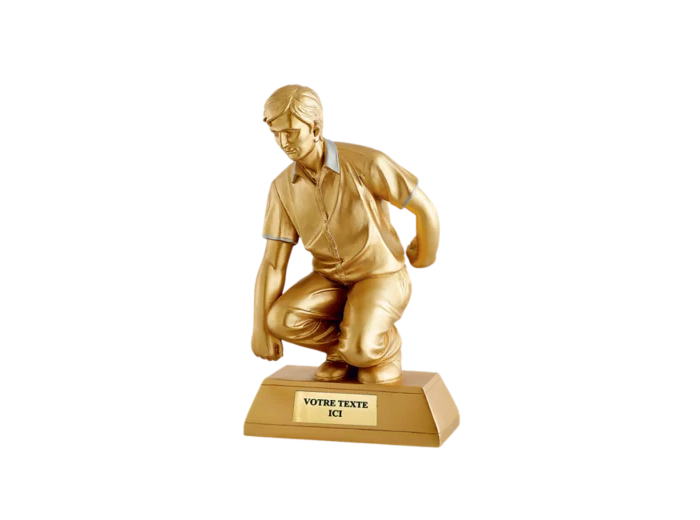 Trophee resine petanque h. 36cm