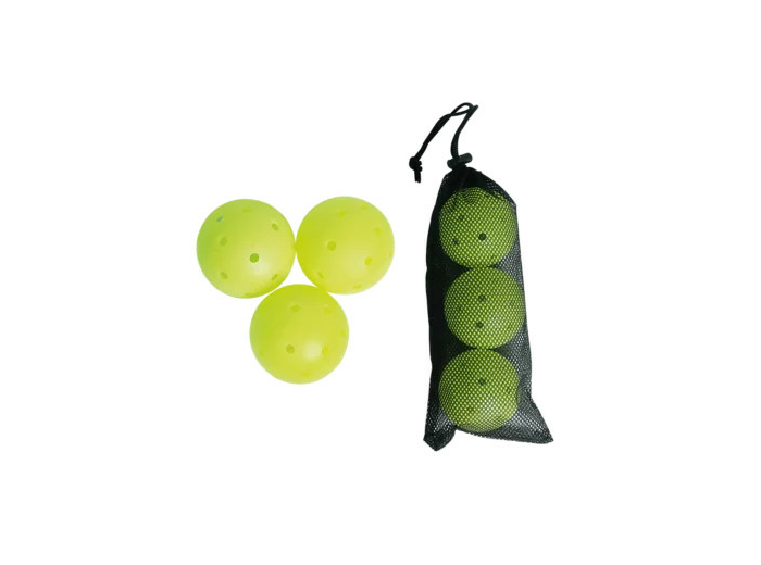 Lot 3 balles pickleball indoor