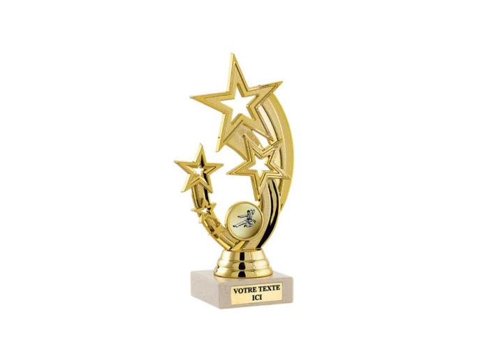 Trophee plastique or h.18 cm