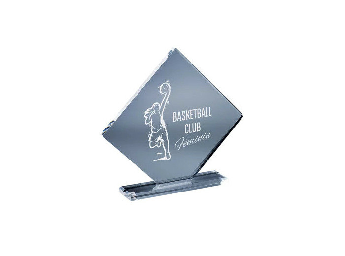 Trophee plexi epaiss 10mm h. 23 cm