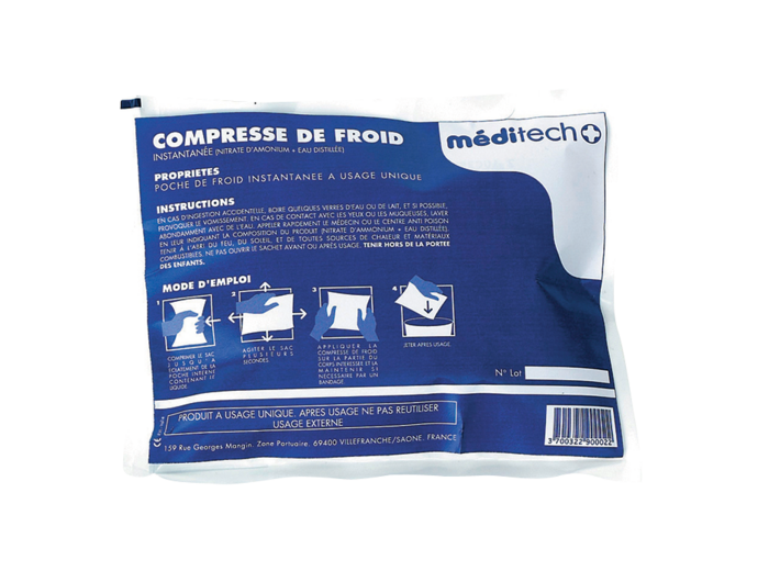 12 compresses de froid instantané