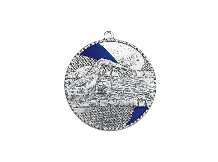 Medaille frappee fer natation 50mm