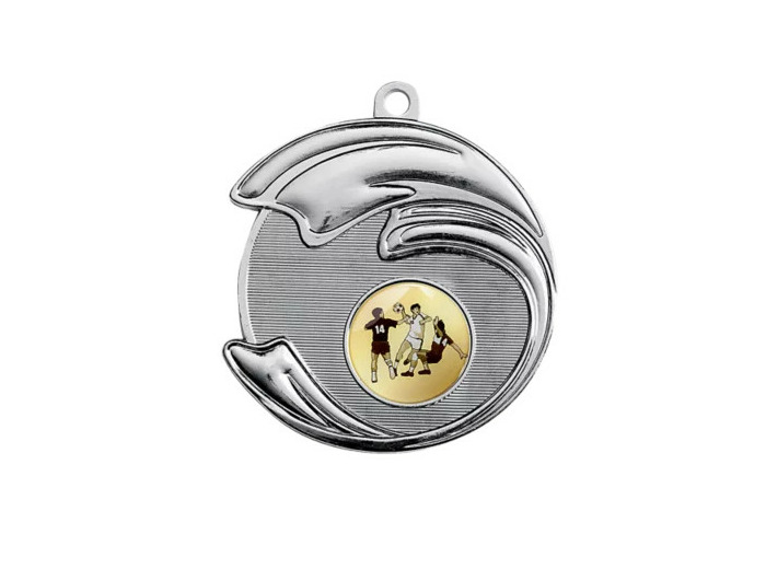 Medaille zamak diam70mm argent