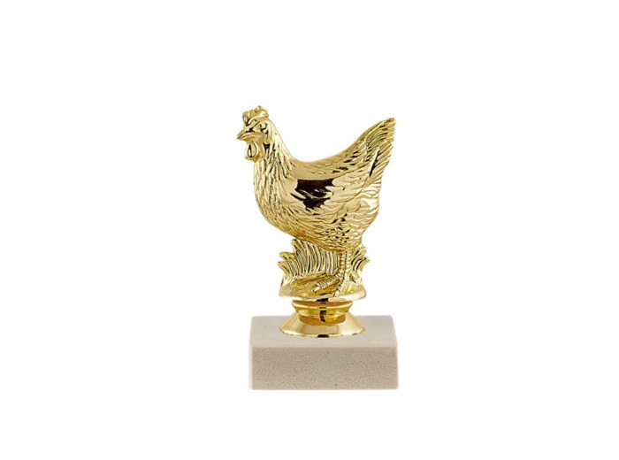 Trop sujet plas or animaux h 11cm