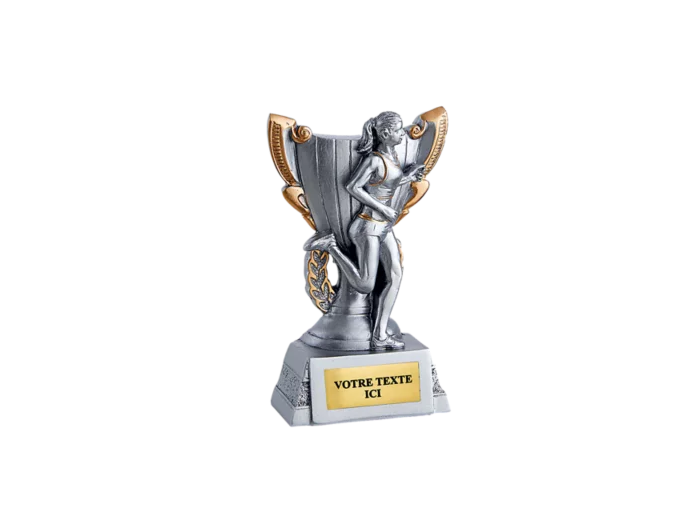 Trophee resine discip running h 11cm