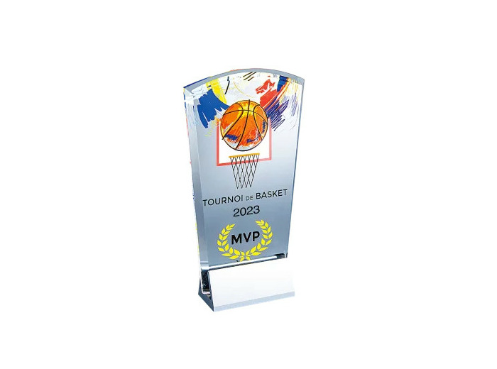 Trophee plexi epaiss 12mm h.25 cm