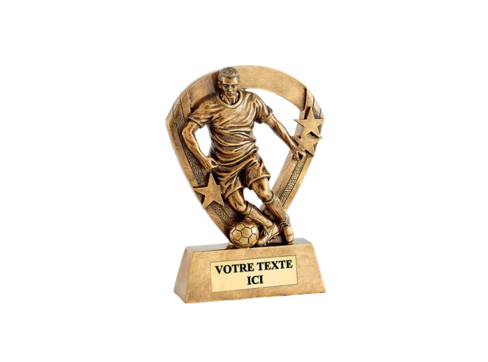 Trophee resine eco joueur foot h.15cm