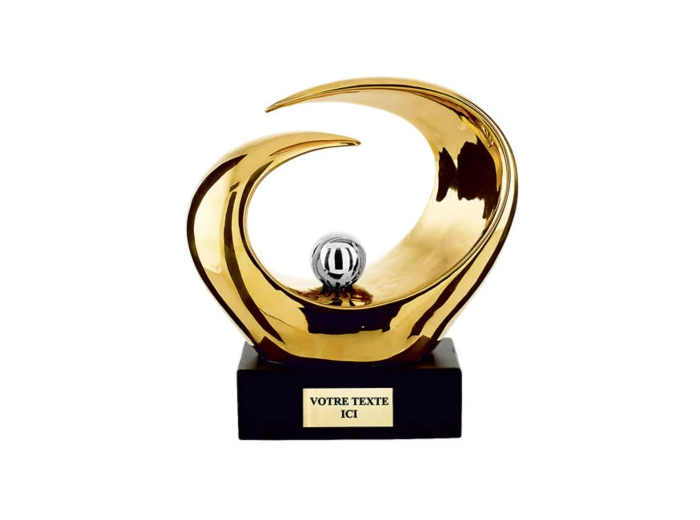 Trophee en ceramique h. 25 cm