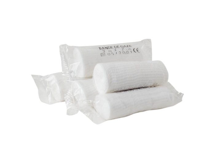 Lot de 10 bandes de gaze