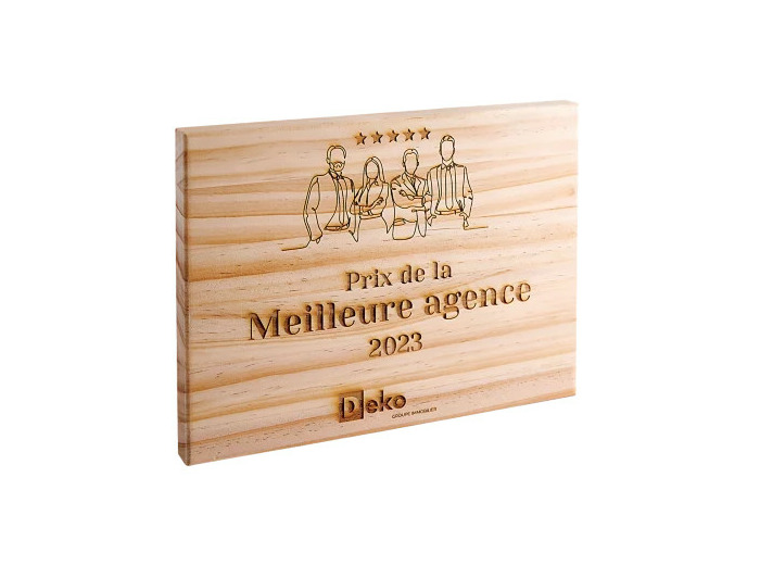 Trophee bois hauteur 260 cm