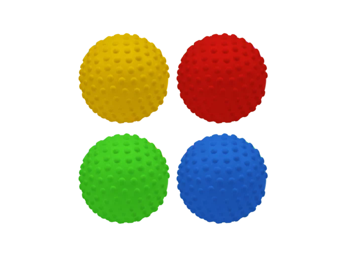 Lot de 4 balles sensoriellles 10cm