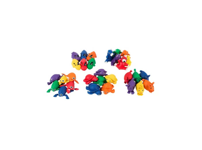 Lot de 6 animaux lestés à grains