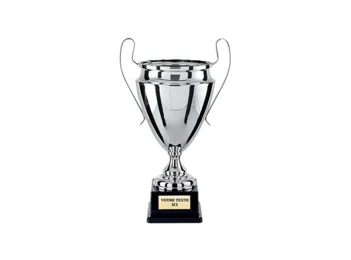 Coupe argent h.44cm bol diam180mm