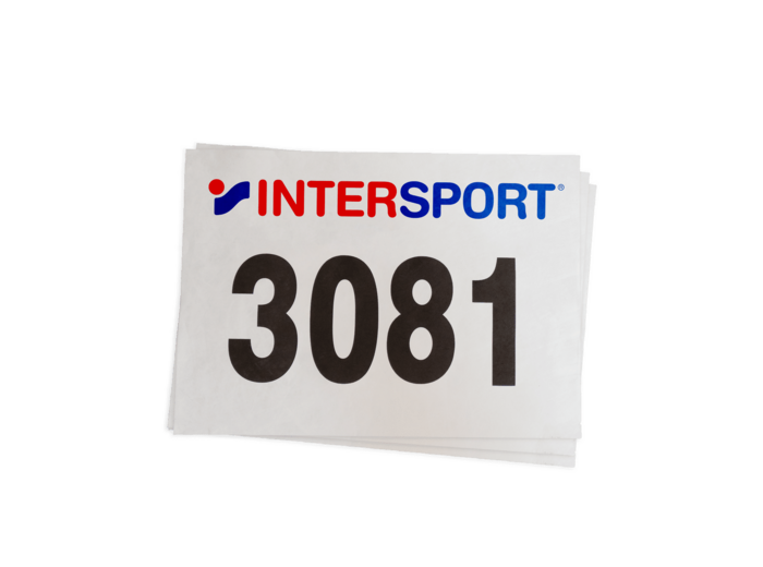Lot de dossards tyvek pour courses et cross