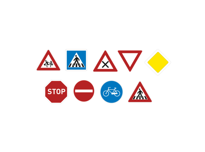 Panneau  intersection avec priorite