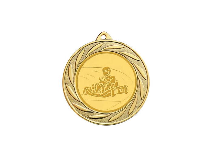 Medaille porte-centre fer or d 70mm