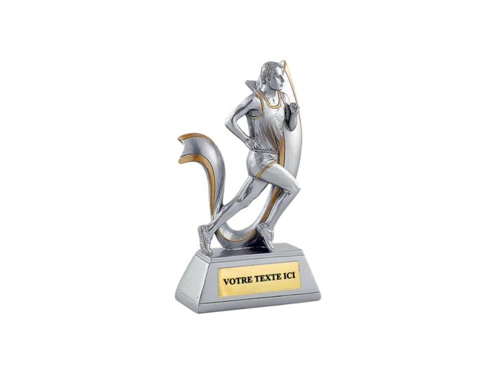 Trophee resine course homme h. 15 cm