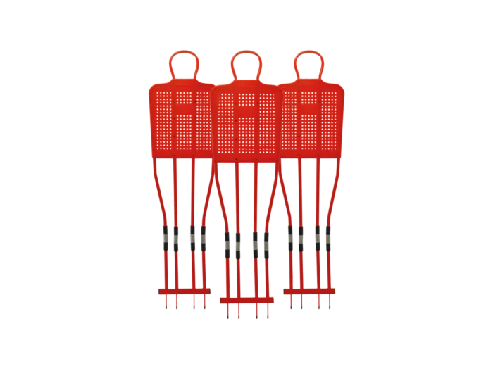 Kit 3 mannequins 180cm rouge