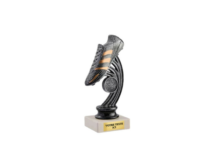 Petit trophee plastique argent foot