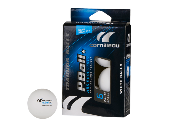 Lot de 6 balles de tennis de table evo 1