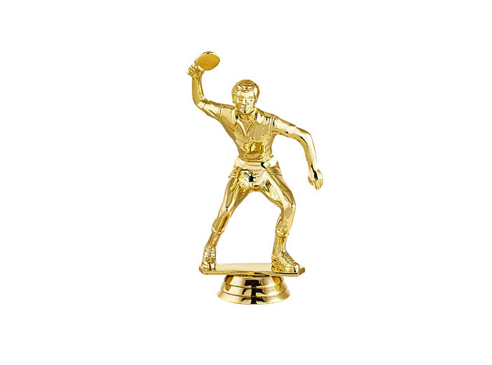 Sujet metal or tdt homme h. 10cm